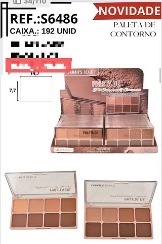 SARAHS PALETA DE CONTORNO-24PCS/8.50