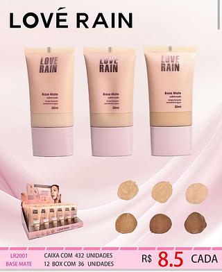 LOVE RAIN BASE LIQUIDO-36PCS/8.50