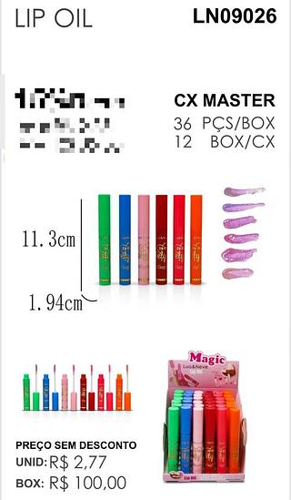 LUA NEVE LIP OIL-36PCS/2.77