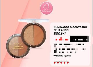 BELLE ANGEL ILUMINADOR E CONTORNO-12PCS/5.66