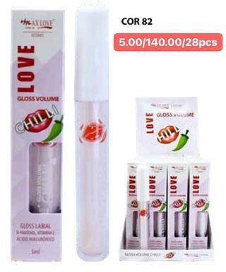 MAXLOVE GLOSS LIP VOLUMOSO CHILLI-28PCS/5.00