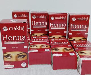 HENNA 100% NATURAIS MAKIAJ- PRETO