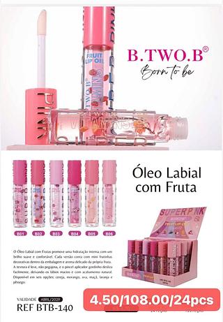 B TWO B LIP OIL LABIAL-24PCS/4.50