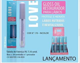 MAXLOVE GLOSS OIL RESTAURADOR PARA LABIOS-NO170 -28PCS/5.00