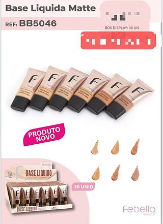 FEBELLA BASE LIQUIDO MATTE-36PCS/9.30