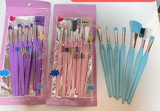 KIT DE PINCEL PARA MAQUIAGEM-COM 7 PCS-12SAQUINHAS/3.33