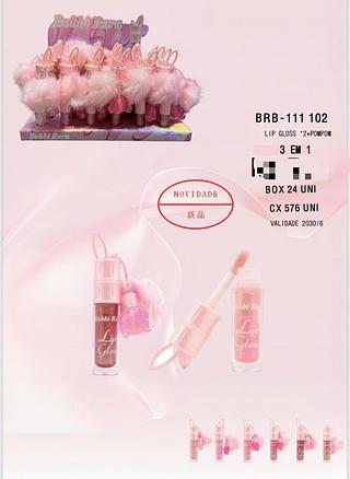BOBBI RARA LIP GLOSS- 3 EM 1-24PCS/7.50