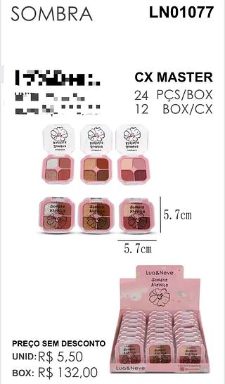 LUANEVE PALETA DE SOMBRAS -24PCS/5.00