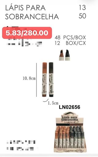 LUANEVE LAPI PARA SOBRANCELHA-48PCS/5.83