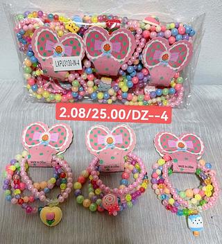 PULSEIRA INFANTIL KIT4PCS-12SAQUINHA/2.00