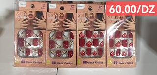 unha postiça ADULTO COM AUTOCOLANTE -12CAXINHA COM 24PCS/4.50