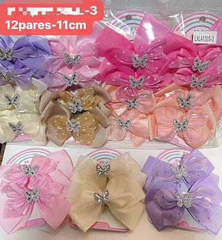 LACO PARA CABELO PRESILHA-TAMANHO G-12PARES/2.50