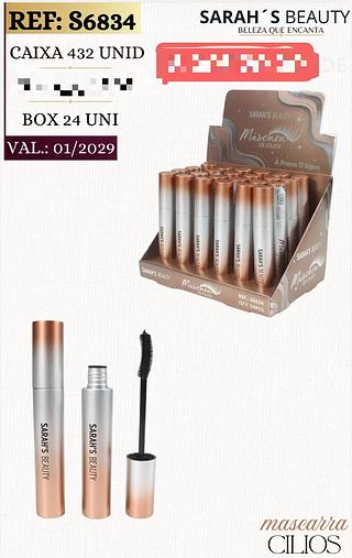 SARAHS MASCARA PARA CILIOS-24PCS/5.00
