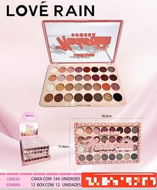 LOVE RAIN PALETA DE SOMBRAS-12PCS/16.00
