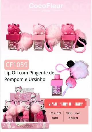 COCOFLEUR LIP OIL COM PINGENTE-12PCS/7.50