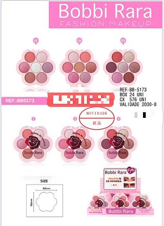 bobbi rara paleta de sombrs-24pcs/5.50