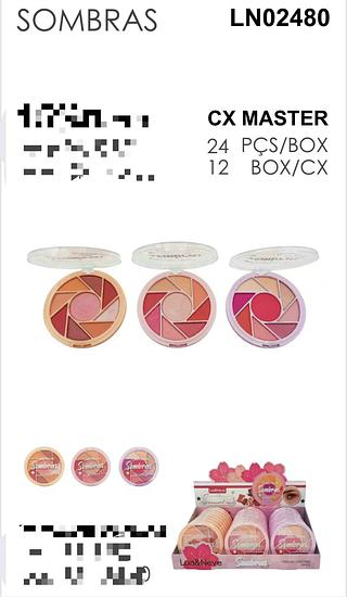 LUANEVE PALETA DE SOMBRAS -24PCS/5.50