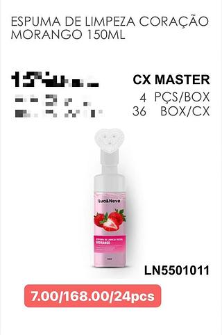 LUANEVE MOUSSE SABONETE MARANGO-24PCS/7.00