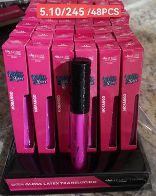 MAXLOVE GLOSS LATEX MORANGO-48PCS/4.79