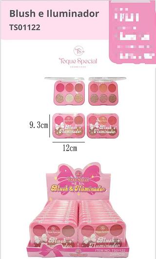 TOQUE SPECIAL BLUSH E ILUMINADOR-24PCS/8.58