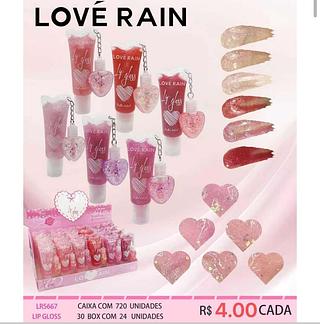LOVE RAIN LIP GLOSS-24PCS/4.00