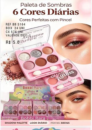 bobbi rara paleta de sombrs-24pcs/5.00