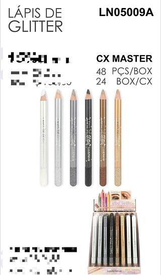 LUA NEVE LAPIS DE GLITTER-48PCS/3.33