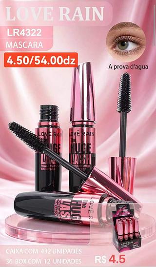 LOVE RAIN MASCARA DE CILIOS-12PCS/4.50