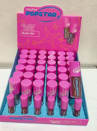 RUBYROSE GLOSS TINT GLAM GIRL-36PCS/7.00