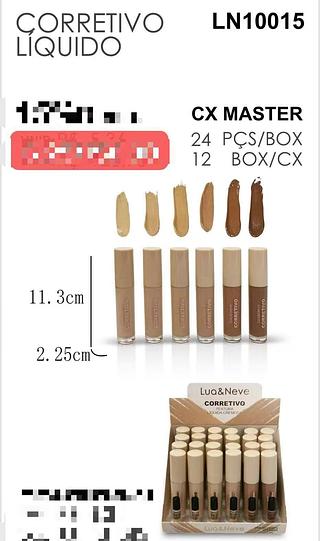 LUANEVE CORRETIVO LIQUIDO-24PCS/6.25