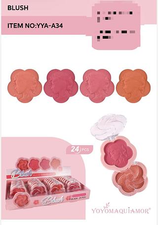yoyo maquiamor-blush-24pcs/5.00