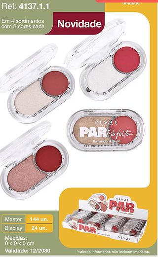 VIVAI ILUMINADOR E BLUSH-24CS/4.75