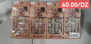 unha postiça ADULTO COM AUTOCOLANTE -12CAXINHA COM 24PCS/4.50