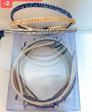 TIARA DE CRISTAL-12PCS/2.50