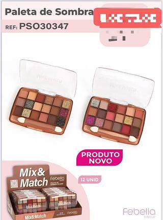 FEBELLA PALETA DE SOMBRAS-12PCS/6.00