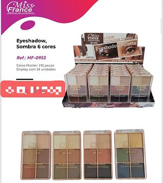 missfrance paleta de sombras-24pcs/6.12