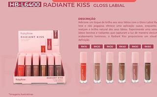 RUBY ROSE RADIANTE KISS GLOSS LABIAL-36PCS/6.38