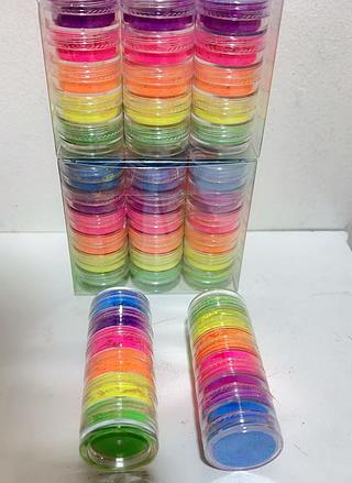 TORRE NEON 6CORES DECOACAO DE UNHAS 3ML-12CAXINHAS/2.25