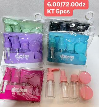 KIT FRASCOS DE VIAGEM 5PCS-6.00/12KIT