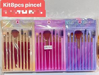 KIT DE PINCEL COM 8PCS PARA MAQUIAGEM-12PCS