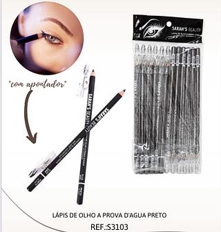 SARAHS LAPIS DE OLHO PRETO-12PCS/1.25