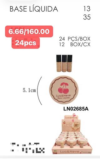 LUANEVE BASE LIQUIDO-24PCS/6.66