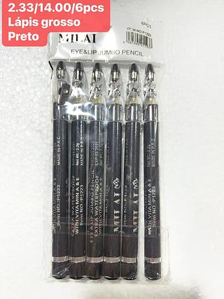 MILAI LAPIS GROSSO PRETO-2.33/6PCS