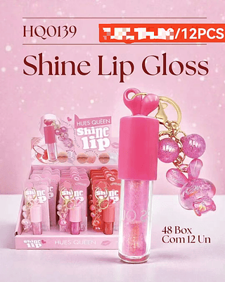 SHINE LIP GLOSS- DE MEL-12PCS/7.00