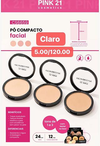 PINK21 PO COMPACTO-24PCS/5.00