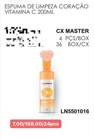 LUANEVE MOUSSE SABONETE FACIA VC-24PCS/7.00