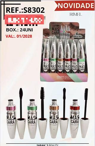 SARAHS MASCARA DE CILIOS-24PCS/6.00