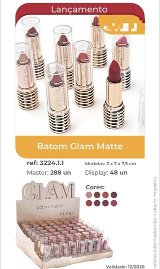 VIVAI BATOM GLAM MATTE-48PCS/4.37