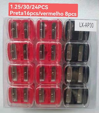 APONTADOR DUPLO PARA LAPIS DE MAQUIAGEM-24PCS/1.25