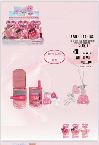 BOBBIRARA LIP GLOSS-18PCS/7.00